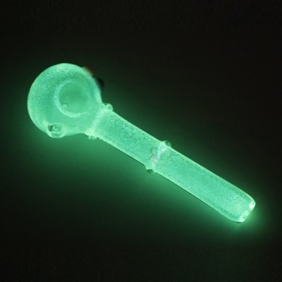 GLASS PIPE RIM GLOW IN DARK GP930 1CT